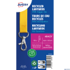 Smycz na identyfikator z recyklingowanego PET, 10 szt.; 15 x 440 mm; żółte smycze, Avery 4842Y